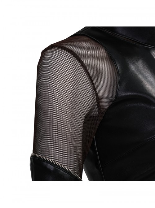 Animated Movie KPop Demon Hunters Mira Leather Jacket Halloween Cosplay Costume Set