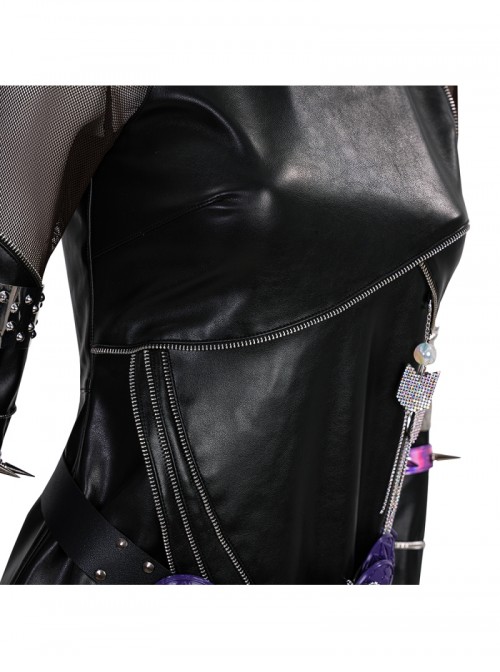 Animated Movie KPop Demon Hunters Mira Leather Jacket Halloween Cosplay Costume Set