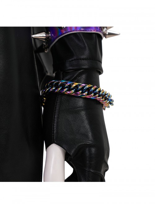 Animated Movie KPop Demon Hunters Mira Leather Jacket Halloween Cosplay Costume Set