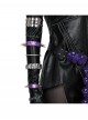 Animated Movie KPop Demon Hunters Mira Leather Jacket Halloween Cosplay Costume Set