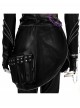 Movie Animated KPop Demon Hunters Rumi Leather Jacket Halloween Cosplay Costume Set