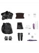 Movie Animated KPop Demon Hunters Rumi Leather Jacket Halloween Cosplay Costume Set