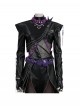 Movie Animated KPop Demon Hunters Rumi Leather Jacket Halloween Cosplay Costume Set