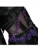 Movie Animated KPop Demon Hunters Rumi Leather Jacket Halloween Cosplay Costume Set