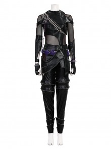 Animated Movie KPop Demon Hunters Zoey Leather Jacket Halloween Cosplay Costume Set