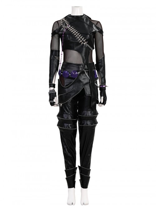 Animated Movie KPop Demon Hunters Zoey Leather Jacket Halloween Cosplay Costume Set