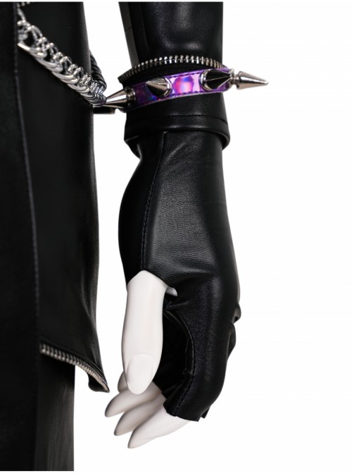 Animated Movie KPop Demon Hunters Zoey Leather Jacket Halloween Cosplay Costume Set