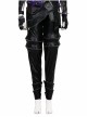 Animated Movie KPop Demon Hunters Zoey Leather Jacket Halloween Cosplay Costume Set