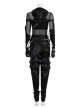 Animated Movie KPop Demon Hunters Zoey Leather Jacket Halloween Cosplay Costume Set