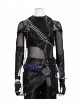 Animated Movie KPop Demon Hunters Zoey Leather Jacket Halloween Cosplay Costume Set