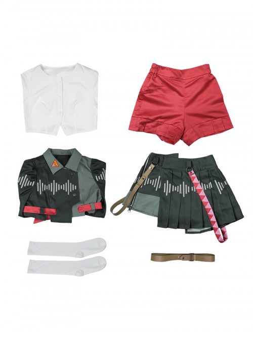 Vtuber Kasane Teto Voicepeak Halloween Cosplay Costume Full Set