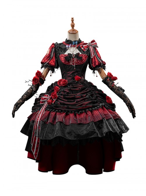 Game Identity V Little Girl Memory Miss Pomegranate Dip Halloween Cosplay Costume Set