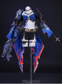Game Wuthering Waves Galbrena Halloween Cosplay Costume Set