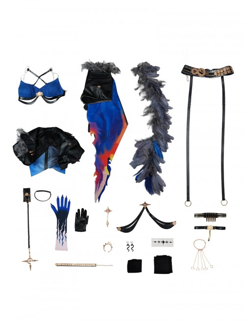 Game Wuthering Waves Galbrena Halloween Cosplay Costume Set