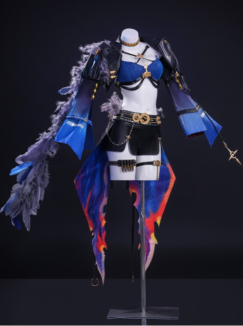 Game Wuthering Waves Galbrena Halloween Cosplay Costume Set