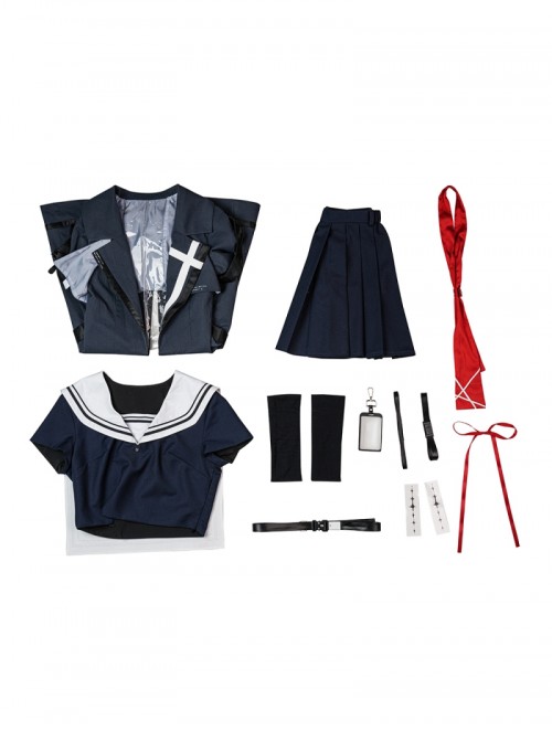 Game Wuthering Waves Chisa Halloween Cosplay Costume Set