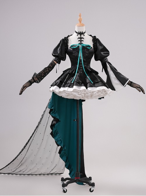 Game Arknights Wakaba Mutsumi The Puppeteered Ego Halloween Cosplay Costume Set