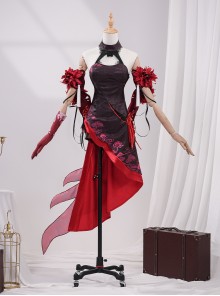 Game Honkai Impact 3 Seele Vollerei Black Moran Jinghua Halloween Cosplay Costume Set