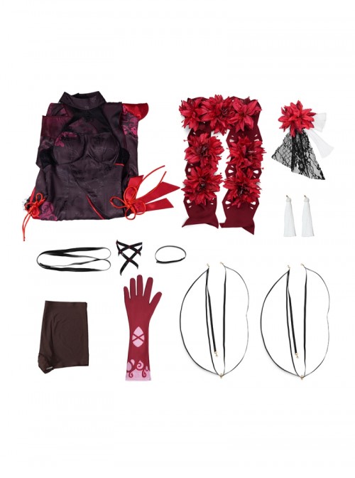 Game Honkai Impact 3 Seele Vollerei Black Moran Jinghua Halloween Cosplay Costume Set