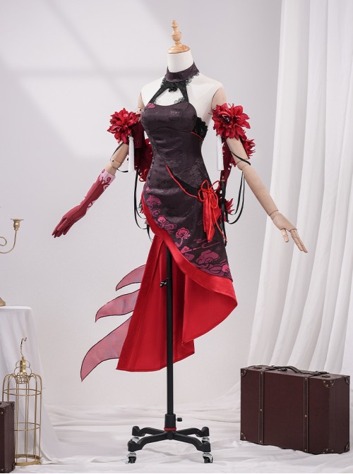 Game Honkai Impact 3 Seele Vollerei Black Moran Jinghua Halloween Cosplay Costume Set
