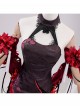 Game Honkai Impact 3 Seele Vollerei Black Moran Jinghua Halloween Cosplay Costume Set