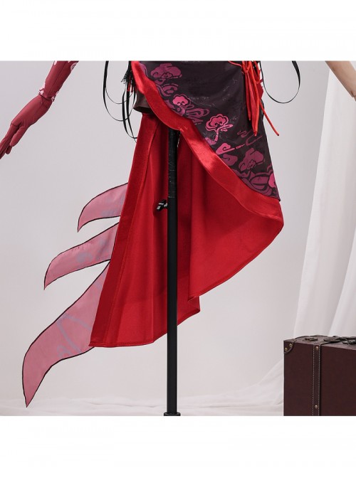 Game Honkai Impact 3 Seele Vollerei Black Moran Jinghua Halloween Cosplay Costume Set
