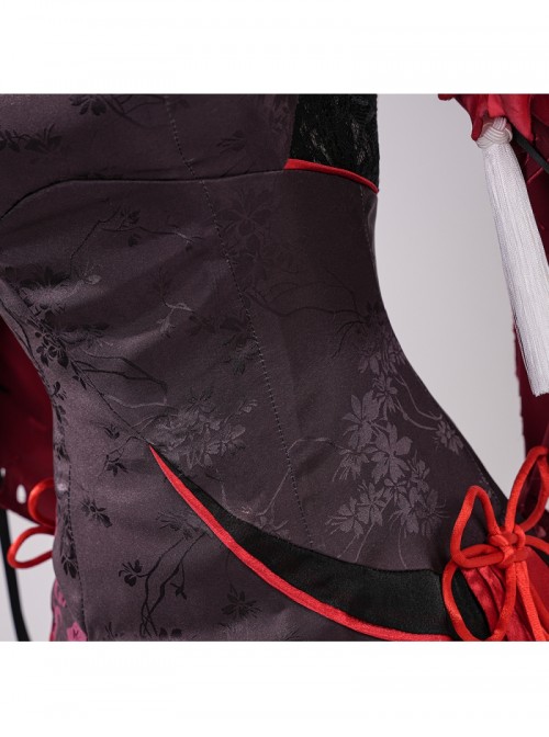 Game Honkai Impact 3 Seele Vollerei Black Moran Jinghua Halloween Cosplay Costume Set