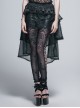 Lace Organza Puffy Black Gothic Half Skirt