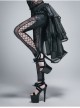 Lace Organza Puffy Black Gothic Half Skirt