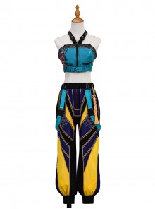 Animated Movie KPop Demon Hunters Zoey Premium Version Halloween Cosplay Costume Set Without Shoes