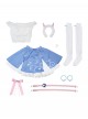 Game Honor Of Kings Yao Luckin Coffee Collaboration Halloween Cosplay Costume Set