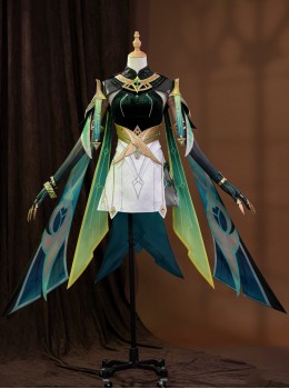 Game Genshin Impact Nefer Halloween Cosplay Costume Set Without Shoes