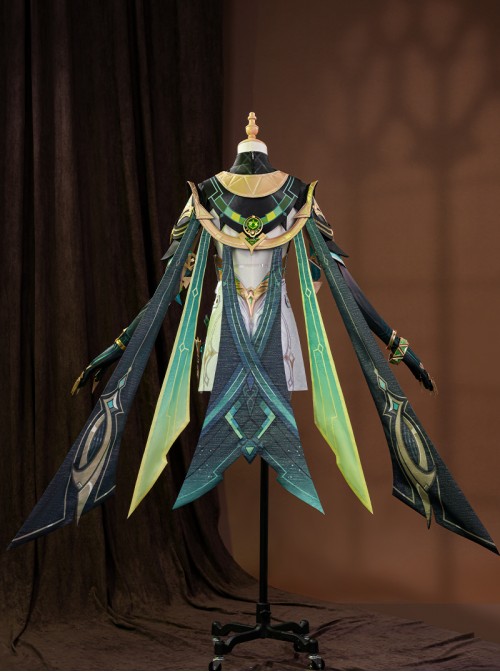 Game Genshin Impact Nefer Halloween Cosplay Costume Set Without Shoes