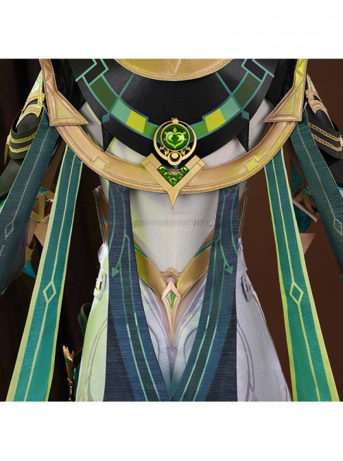 Game Genshin Impact Nefer Halloween Cosplay Costume Set Without Shoes