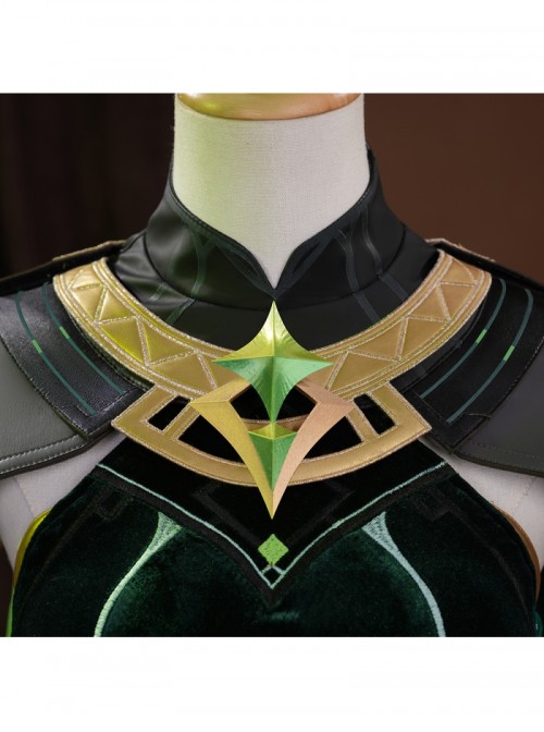 Game Genshin Impact Nefer Halloween Cosplay Costume Set Without Shoes