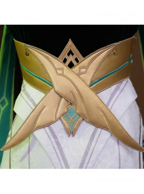 Game Genshin Impact Nefer Halloween Cosplay Costume Set Without Shoes