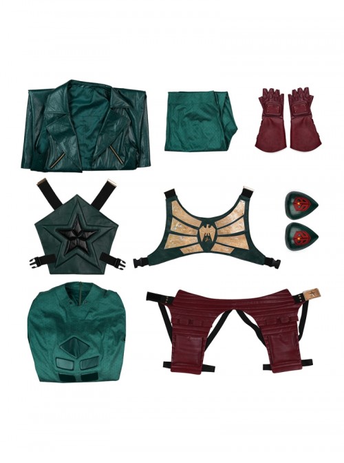 The Boys Prequel Series Vought Rising Soldier Boy Halloween Cosplay Costume Set Without Shoes And Leg Warmers And Eye Mask