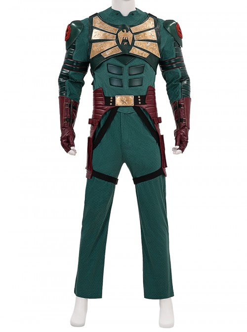 The Boys Prequel Series Vought Rising Soldier Boy Halloween Cosplay Costume Set Without Shoes And Leg Warmers And Eye Mask