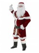 Original Christmas Series Christmas Santa Claus Red White Print With Beard Halloween Cosplay Costume Set