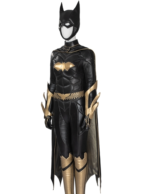 Game Batman Arkham Knight Batgirl Same Black Cloak Halloween Cosplay Costume