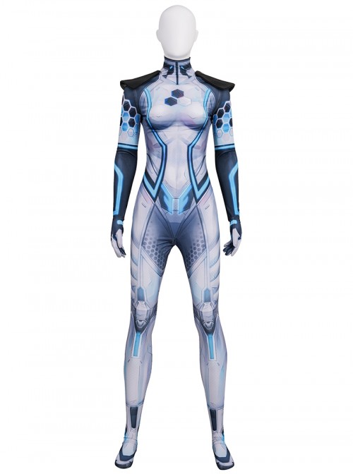 Game Marvel Rivals Invisible Woman Future Foundation Bodysuit Halloween Cosplay Costume Set