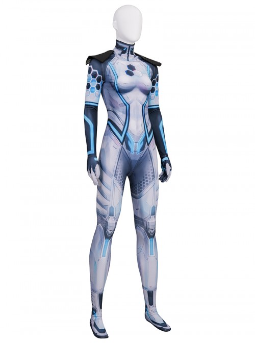 Game Marvel Rivals Invisible Woman Future Foundation Bodysuit Halloween Cosplay Costume Set