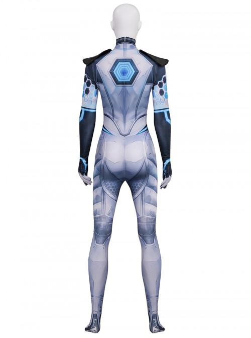 Game Marvel Rivals Invisible Woman Future Foundation Bodysuit Halloween Cosplay Costume Set