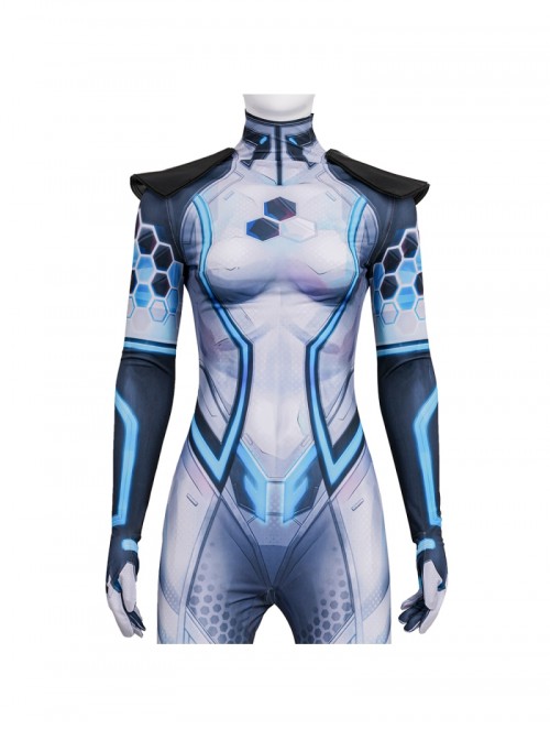 Game Marvel Rivals Invisible Woman Future Foundation Bodysuit Halloween Cosplay Costume Set