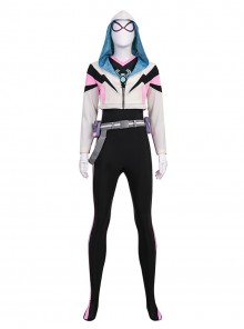 Your Friendly Neighborhood Spider Man Season 2 Spider Gwen Halloween Cosplay Costume Set Without Shoes