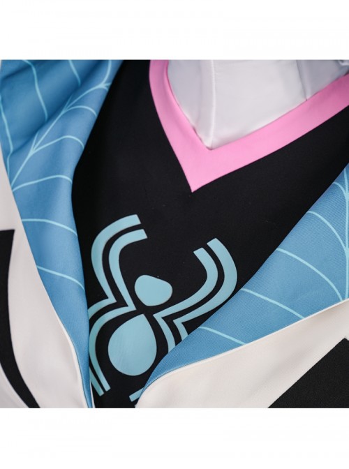 Your Friendly Neighborhood Spider Man Season 2 Spider Gwen Halloween Cosplay Costume Set Without Shoes