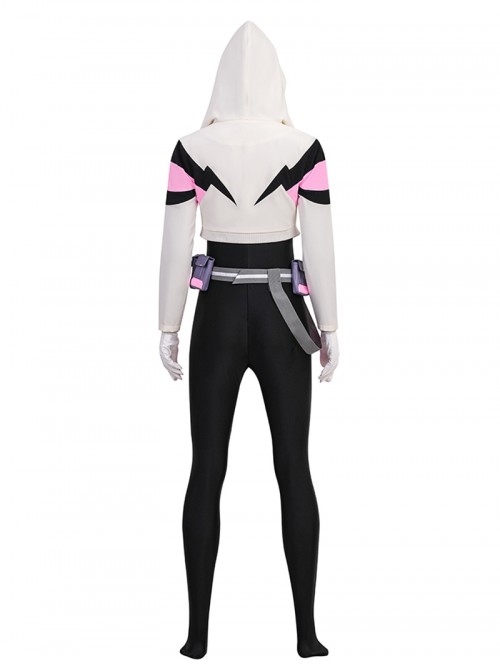 Your Friendly Neighborhood Spider Man Season 2 Spider Gwen Halloween Cosplay Costume Set Without Shoes