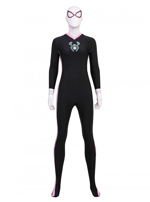 Your Friendly Neighborhood Spider Man Season 2 Spider Gwen Halloween Cosplay Costume Set Without Shoes