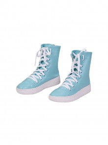 Your Friendly Neighborhood Spider Man Season 2 Spider Gwen Halloween Cosplay Accessories Blue High Top Shoes