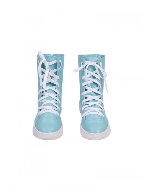 Your Friendly Neighborhood Spider Man Season 2 Spider Gwen Halloween Cosplay Accessories Blue High Top Shoes